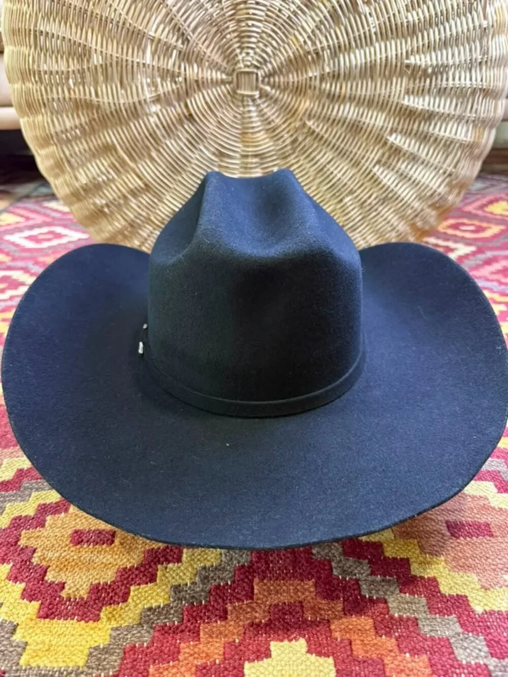 Ariat 3X Black Wool Cowboy Hat - Spur 7 5/8